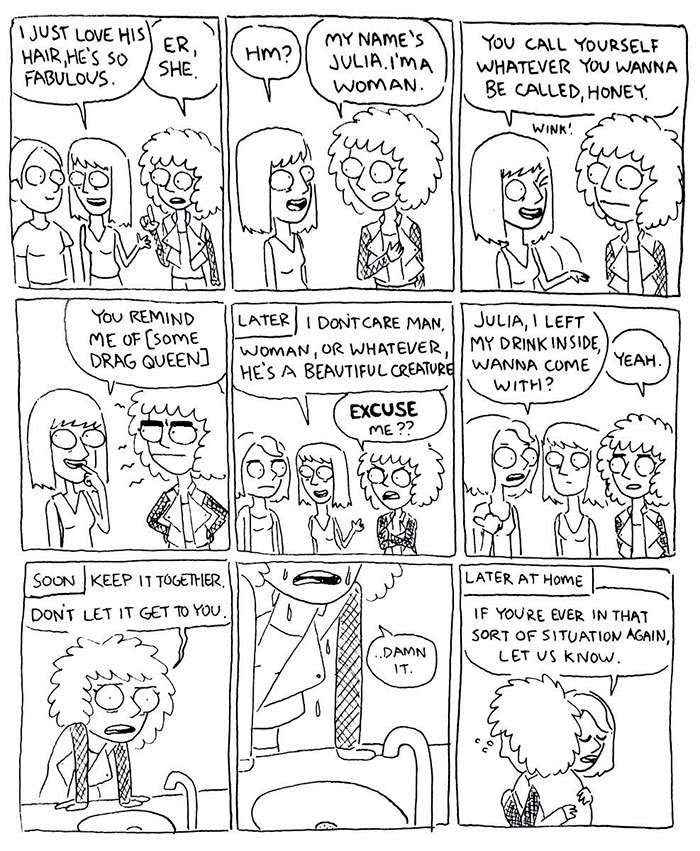 Transgender Artist Illustrates Her Gender Transition In 101 Emotional Comics Transgender Artist Illustrates Her Gender Transition In 101 Emotional Comics