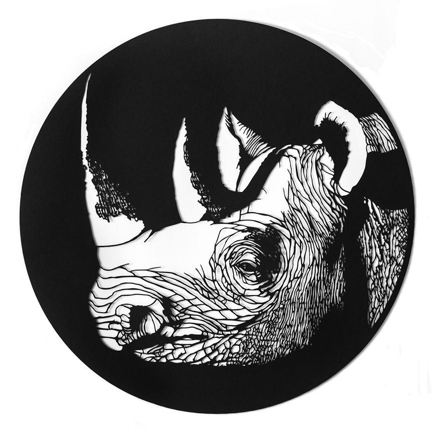 I Create Paper Cuttings Of Extinct Animals I Create Paper Cuttings Of Extinct Animals