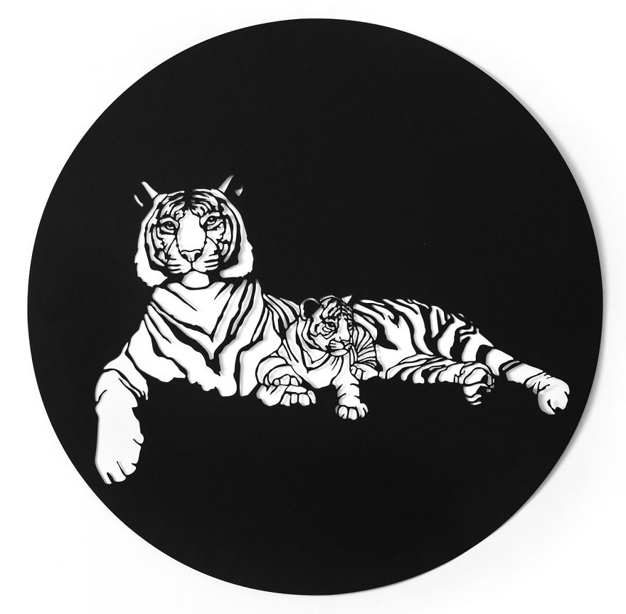 I Create Paper Cuttings Of Extinct Animals I Create Paper Cuttings Of Extinct Animals