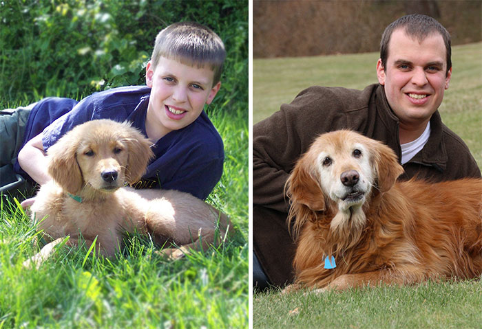 50 Adorable Before & After Pics Of Dogs Growing Up 50 Adorable Before & After Pics Of Dogs Growing Up