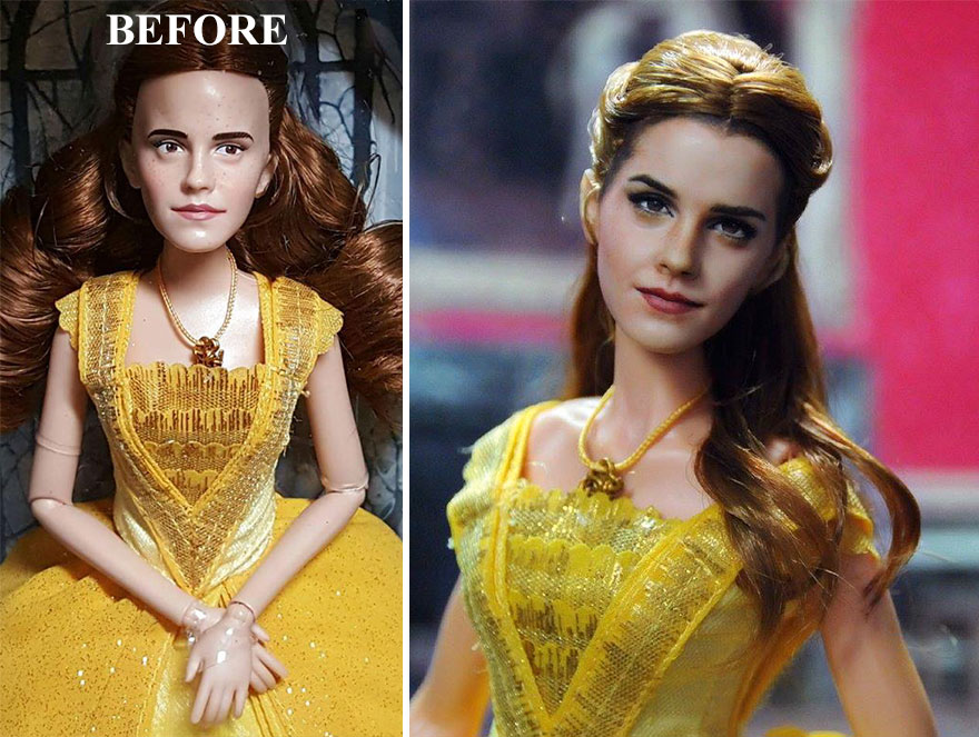 Artist Repaints Mass-Produced Dolls To Make Them Look More Realistic, And The Result Is Amazing