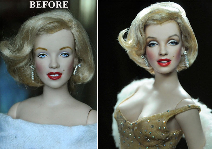Artist Repaints Mass-Produced Dolls To Make Them Look More Realistic, And The Result Is Amazing