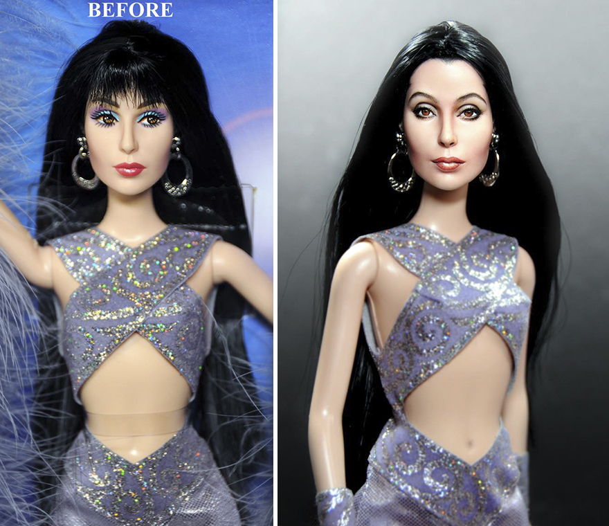 Artist Repaints Mass-Produced Dolls To Make Them Look More Realistic, And The Result Is Amazing