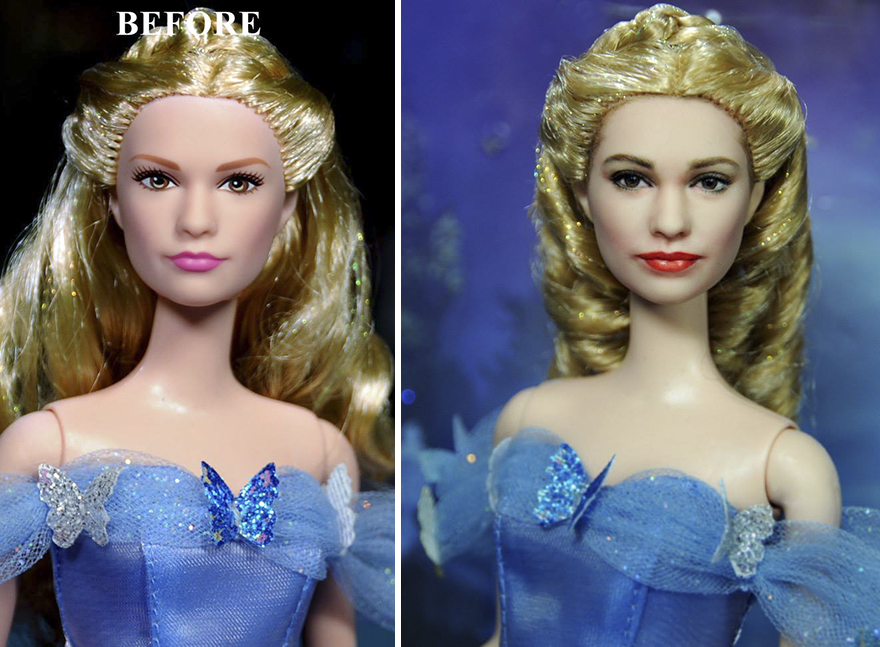 Artist Repaints Mass-Produced Dolls To Make Them Look More Realistic, And The Result Is Amazing