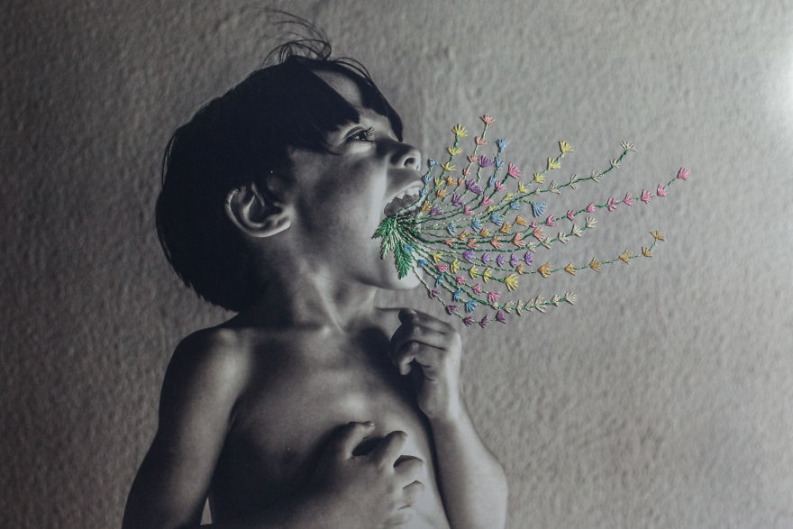 Photography Merges With Delicate Embroidery In Works By This Brazilian Artist Photography Merges With Delicate Embroidery In Works By This Brazilian Artist