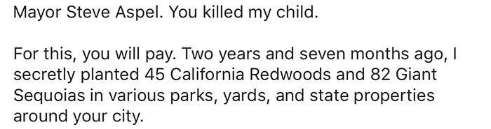 Mayor Cuts Down Man’s 30-Year-Old Tree, He Revenges Him In The Best Possible Way (UPDATE) Mayor Cuts Down Man’s 30-Year-Old Tree, He Revenges Him In The Best Possible Way (UPDATE)
