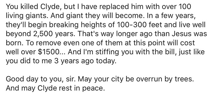 Mayor Cuts Down Man’s 30-Year-Old Tree, He Revenges Him In The Best Possible Way (UPDATE) Mayor Cuts Down Man’s 30-Year-Old Tree, He Revenges Him In The Best Possible Way (UPDATE)