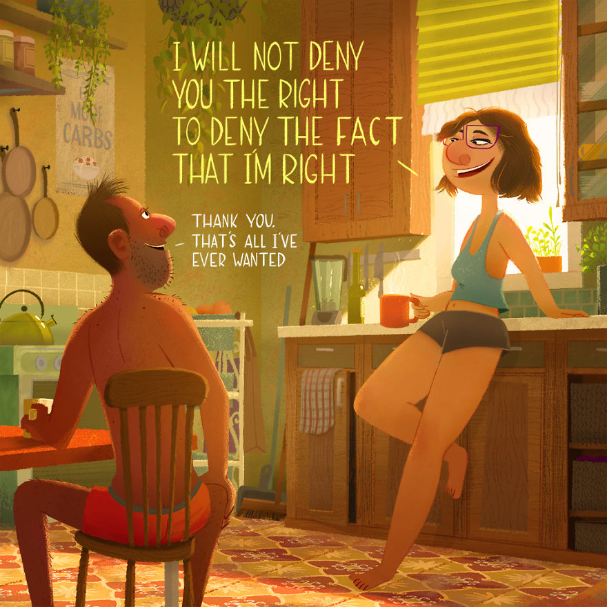 I Often Overhear People Say Funny Things, So I Started Illustrating Them I Often Overhear People Say Funny Things, So I Started Illustrating Them