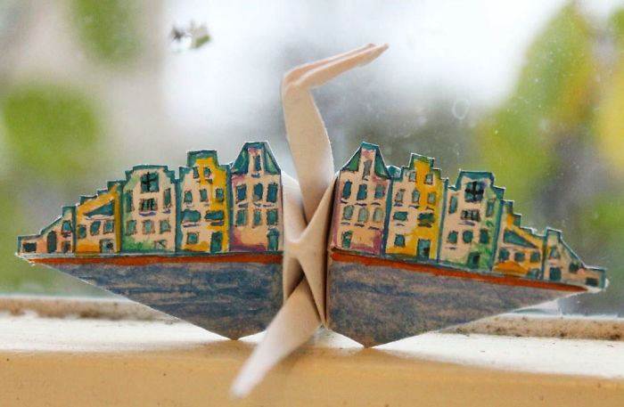 I Folded And Decorated An Origami Crane Every Day, For 1000 Days