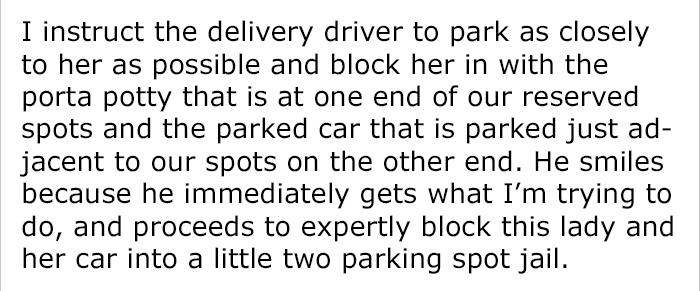 Rude Woman Refuses To Leave ‘No Parking’ Zone, So Construction Workers Get The Best Revenge Rude Woman Refuses To Leave ‘No Parking’ Zone, So Construction Workers Get The Best Revenge