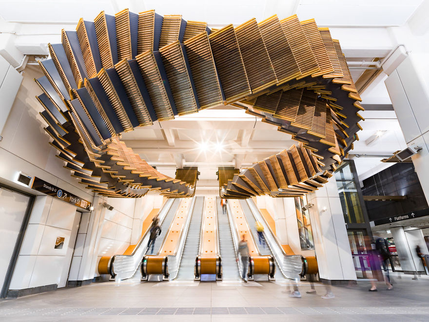 Artist Repurposes Historic Escalator To Create A Mind-Bending Installation That Feels Like A Dream Artist Repurposes Historic Escalator To Create A Mind-Bending Installation That Feels Like A Dream