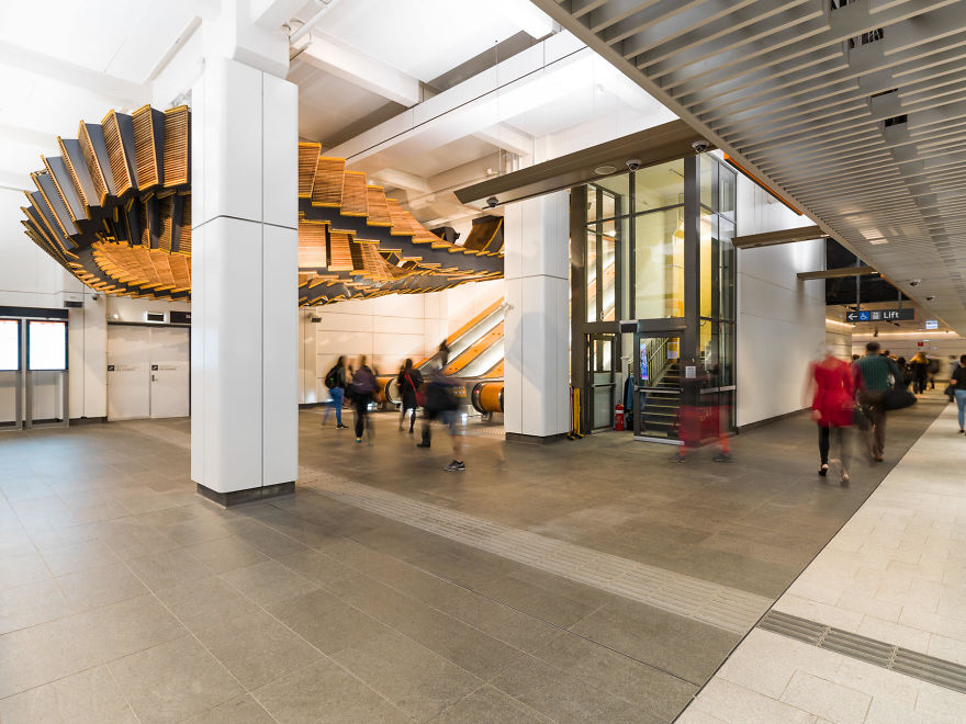 Artist Repurposes Historic Escalator To Create A Mind-Bending Installation That Feels Like A Dream Artist Repurposes Historic Escalator To Create A Mind-Bending Installation That Feels Like A Dream