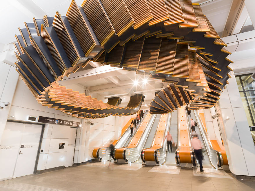 Artist Repurposes Historic Escalator To Create A Mind-Bending Installation That Feels Like A Dream Artist Repurposes Historic Escalator To Create A Mind-Bending Installation That Feels Like A Dream