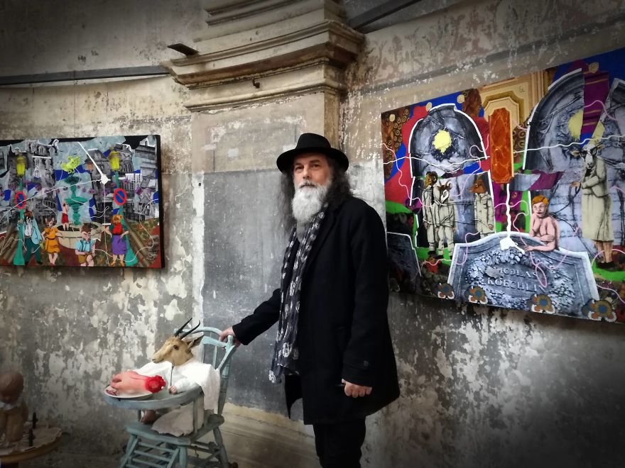 French Artist Creates Story Telling Collages