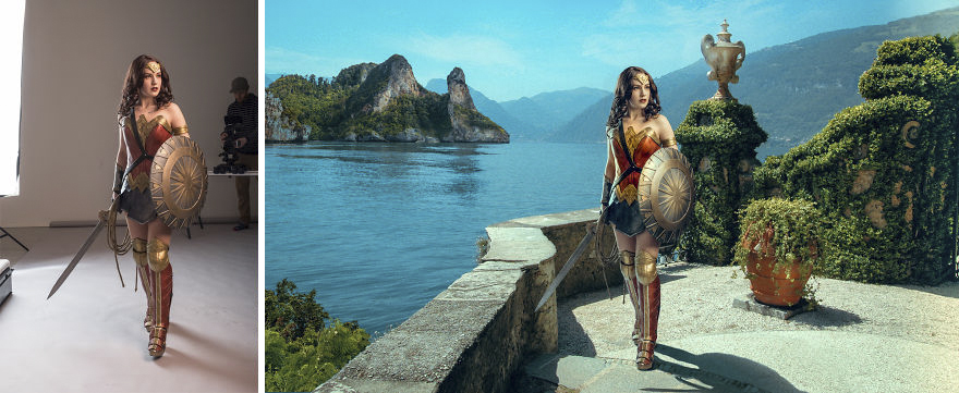 My Friend Made One Amazing Wonder Woman Cosplay Outfit Before And After Shots