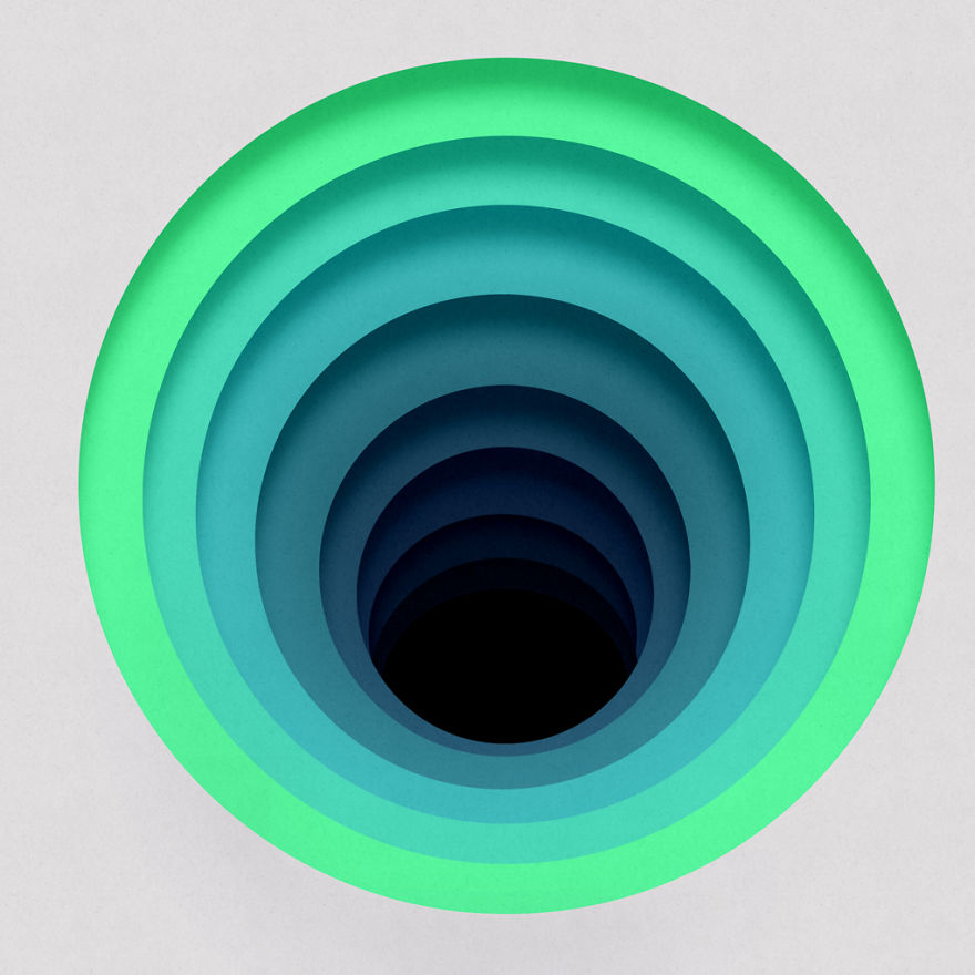 I Create Colorful Digital Paintings That Look Like Paper Cut Art