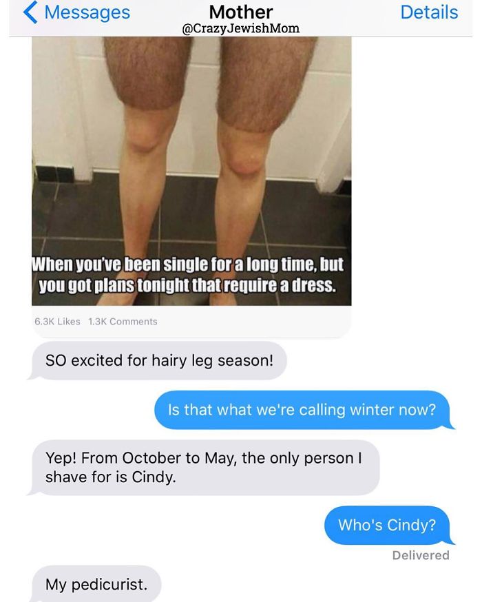Daughter Posts Brutally Honest Texts That She Receives From Her Crazy Jewish Mother, And It’s Hilarious Daughter Posts Brutally Honest Texts That She Receives From Her Crazy Jewish Mother, And It’s Hilarious
