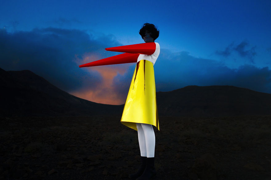 I Made Costumes And Flew To An Island To Make Surreal Space Selfportraits I Made Costumes And Flew To An Island To Make Surreal Space Selfportraits