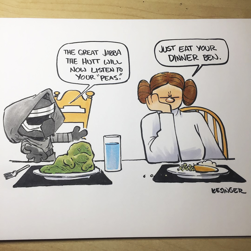 Disney Illustrator Combines Star Wars And Calvin &#038; Hobbes, And The Result Is Adorable