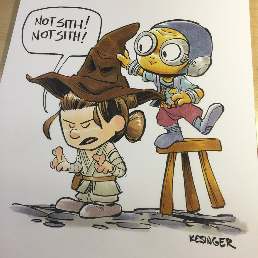 Disney Illustrator Combines Star Wars And Calvin &#038; Hobbes, And The Result Is Adorable