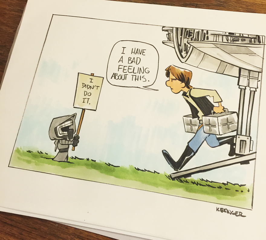 Disney Illustrator Combines Star Wars And Calvin &#038; Hobbes, And The Result Is Adorable
