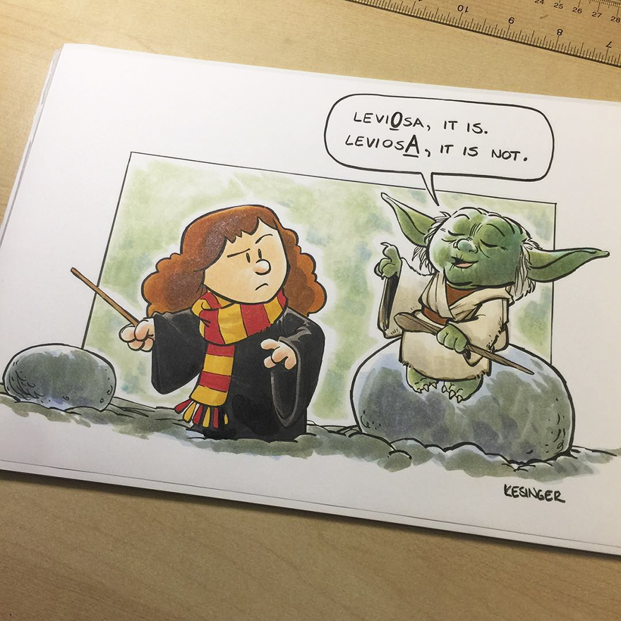 Disney Illustrator Combines Star Wars And Calvin &#038; Hobbes, And The Result Is Adorable