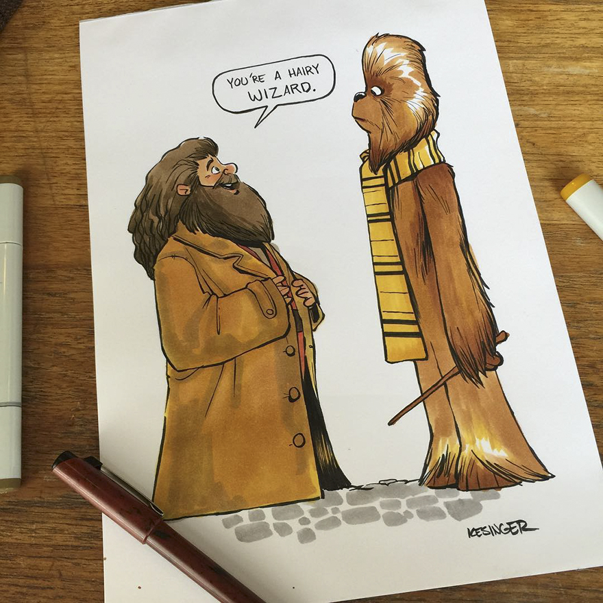 Disney Illustrator Combines Star Wars And Calvin &#038; Hobbes, And The Result Is Adorable