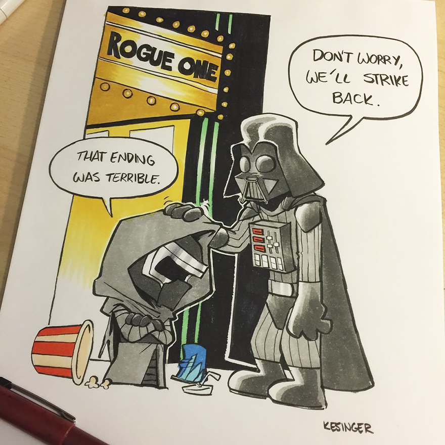 Disney Illustrator Combines Star Wars And Calvin &#038; Hobbes, And The Result Is Adorable