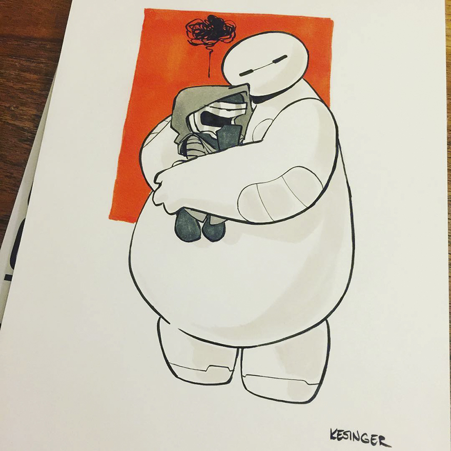 Disney Illustrator Combines Star Wars And Calvin &#038; Hobbes, And The Result Is Adorable