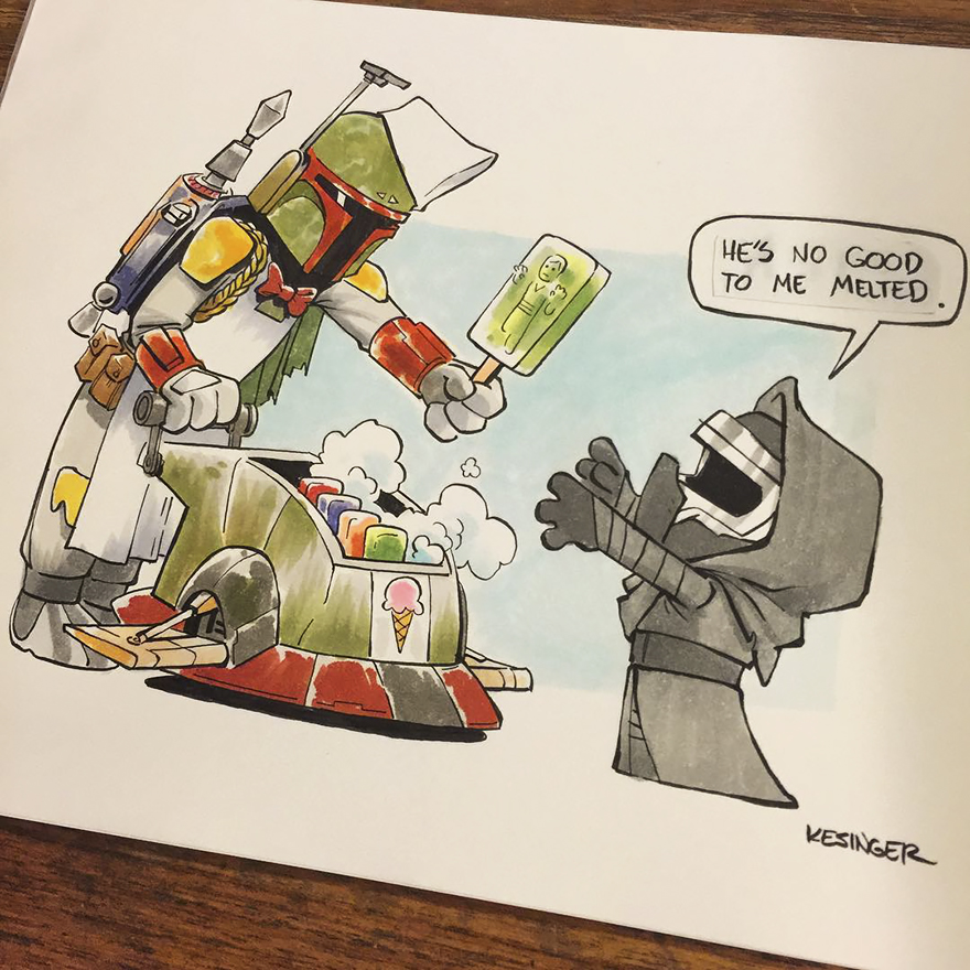 Disney Illustrator Combines Star Wars And Calvin &#038; Hobbes, And The Result Is Adorable