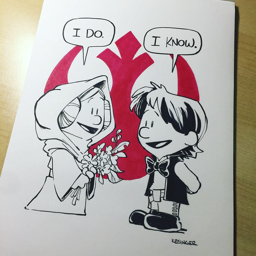 Disney Illustrator Combines Star Wars And Calvin &#038; Hobbes, And The Result Is Adorable