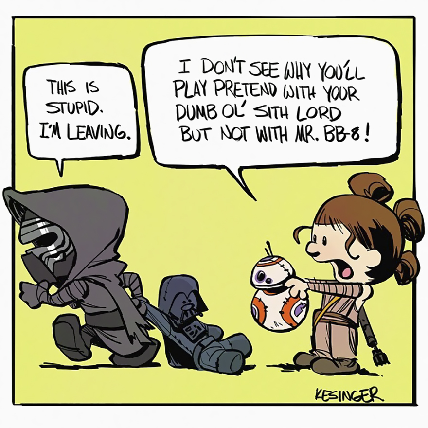 Disney Illustrator Combines Star Wars And Calvin &#038; Hobbes, And The Result Is Adorable