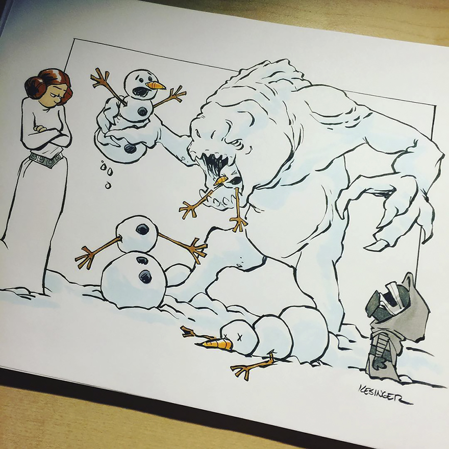 Disney Illustrator Combines Star Wars And Calvin &#038; Hobbes, And The Result Is Adorable