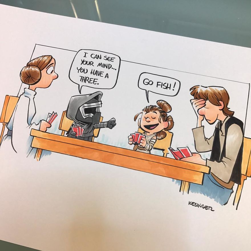 Disney Illustrator Combines Star Wars And Calvin &#038; Hobbes, And The Result Is Adorable