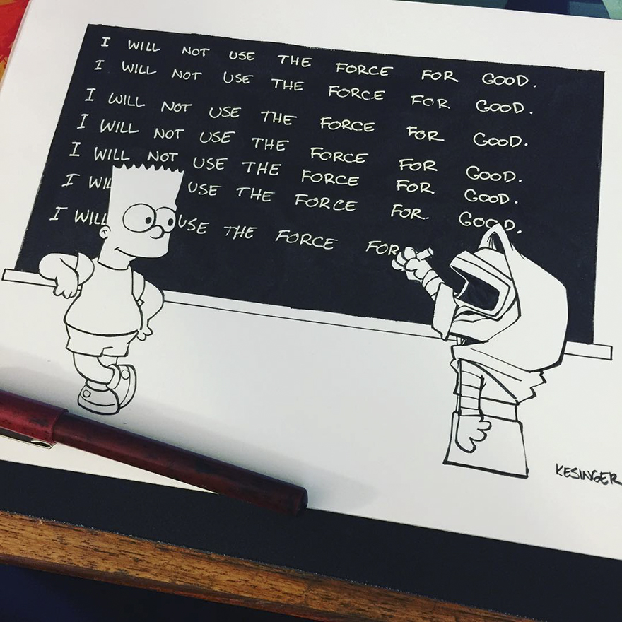 Disney Illustrator Combines Star Wars And Calvin &#038; Hobbes, And The Result Is Adorable