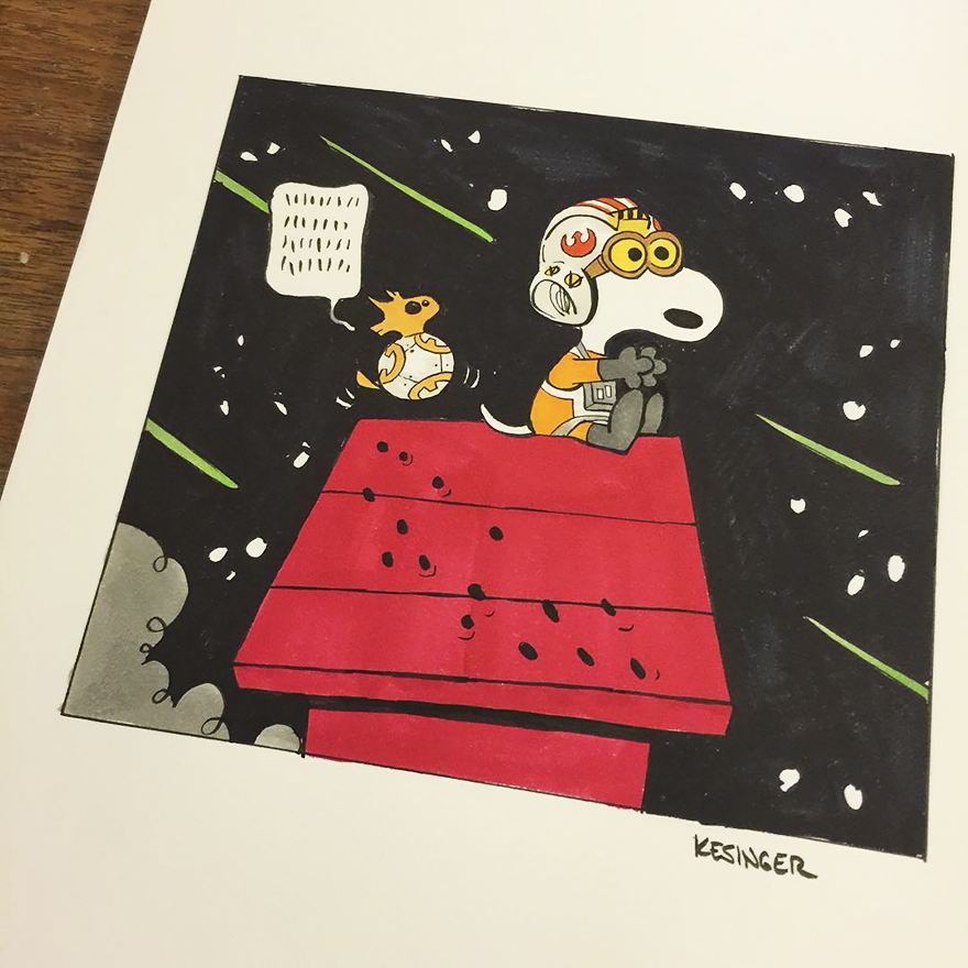 Disney Illustrator Combines Star Wars And Calvin &#038; Hobbes, And The Result Is Adorable