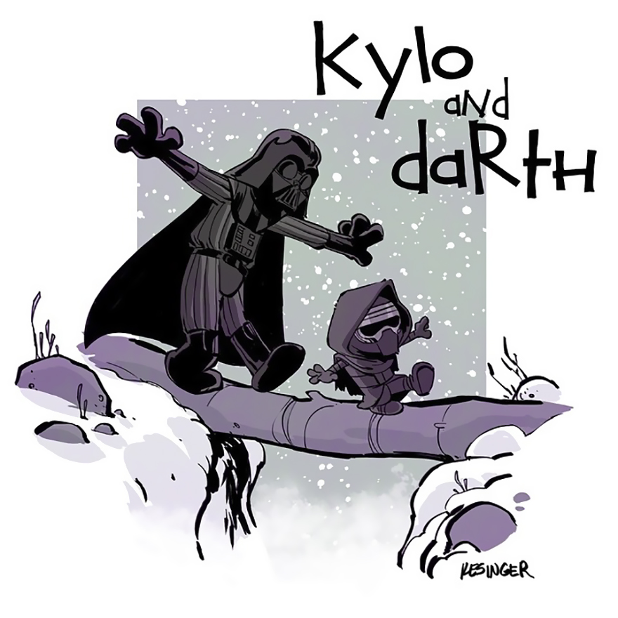 Disney Illustrator Combines Star Wars And Calvin &#038; Hobbes, And The Result Is Adorable