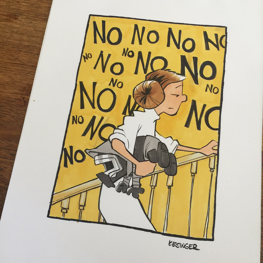 Disney Illustrator Combines Star Wars And Calvin &#038; Hobbes, And The Result Is Adorable