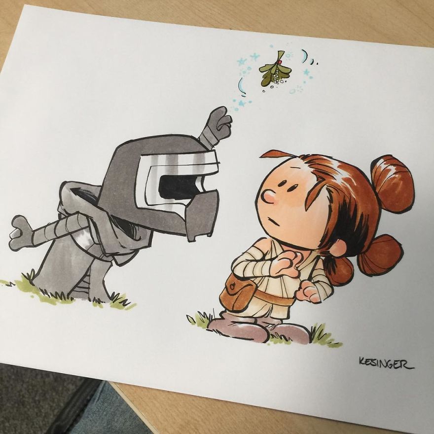 Disney Illustrator Combines Star Wars And Calvin &#038; Hobbes, And The Result Is Adorable