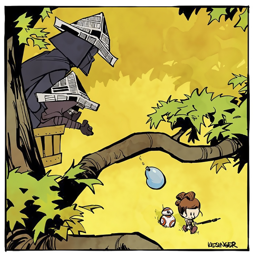 Disney Illustrator Combines Star Wars And Calvin &#038; Hobbes, And The Result Is Adorable