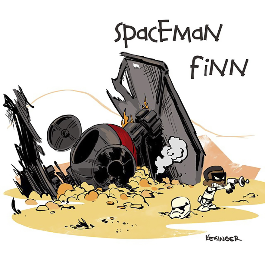 Disney Illustrator Combines Star Wars And Calvin &#038; Hobbes, And The Result Is Adorable