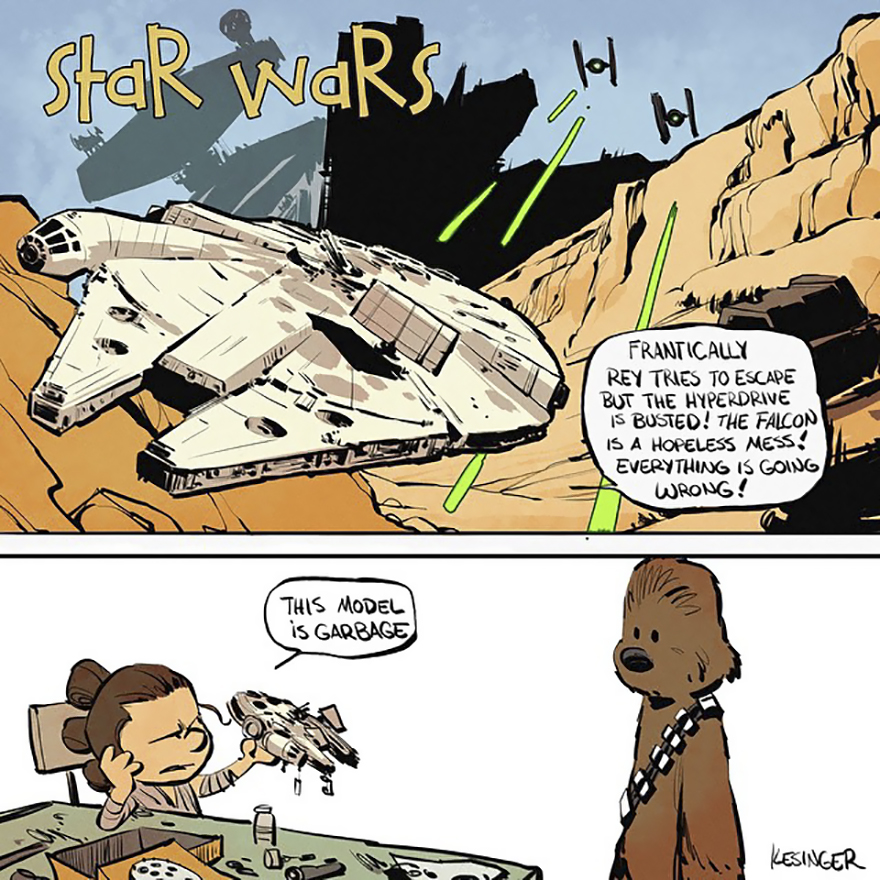 Disney Illustrator Combines Star Wars And Calvin &#038; Hobbes, And The Result Is Adorable