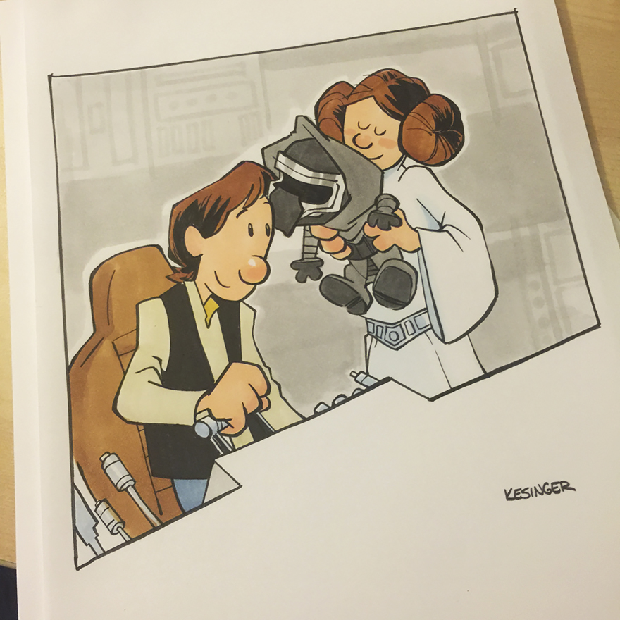 Disney Illustrator Combines Star Wars And Calvin &#038; Hobbes, And The Result Is Adorable