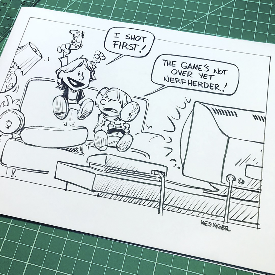 Disney Illustrator Combines Star Wars And Calvin &#038; Hobbes, And The Result Is Adorable