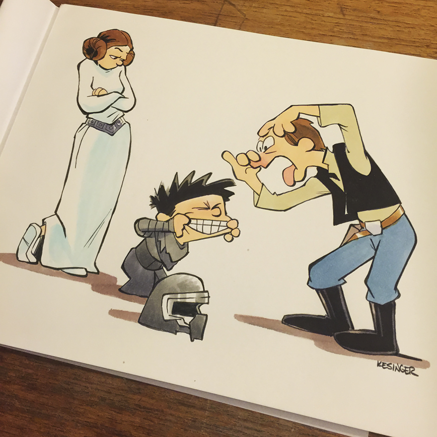 Disney Illustrator Combines Star Wars And Calvin &#038; Hobbes, And The Result Is Adorable