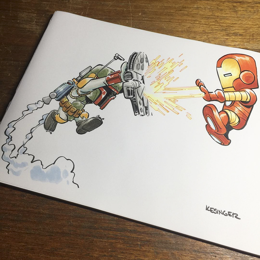 Disney Illustrator Combines Star Wars And Calvin &#038; Hobbes, And The Result Is Adorable