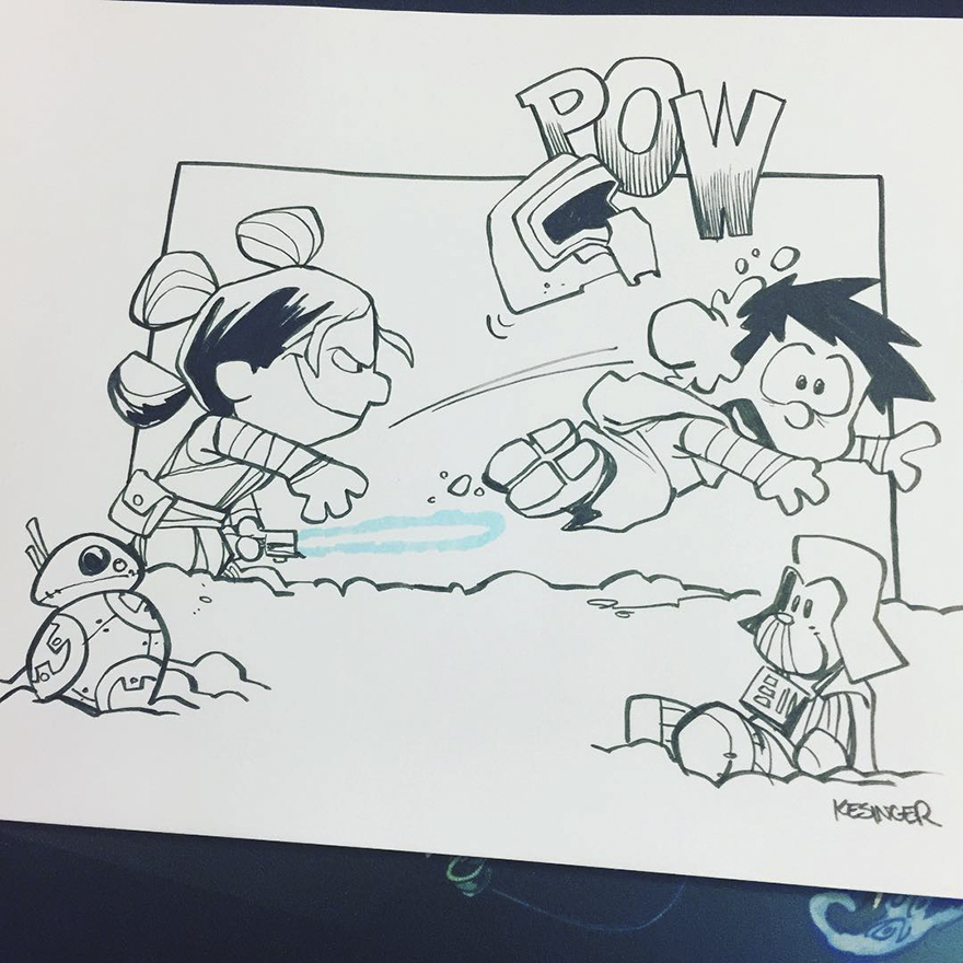 Disney Illustrator Combines Star Wars And Calvin &#038; Hobbes, And The Result Is Adorable