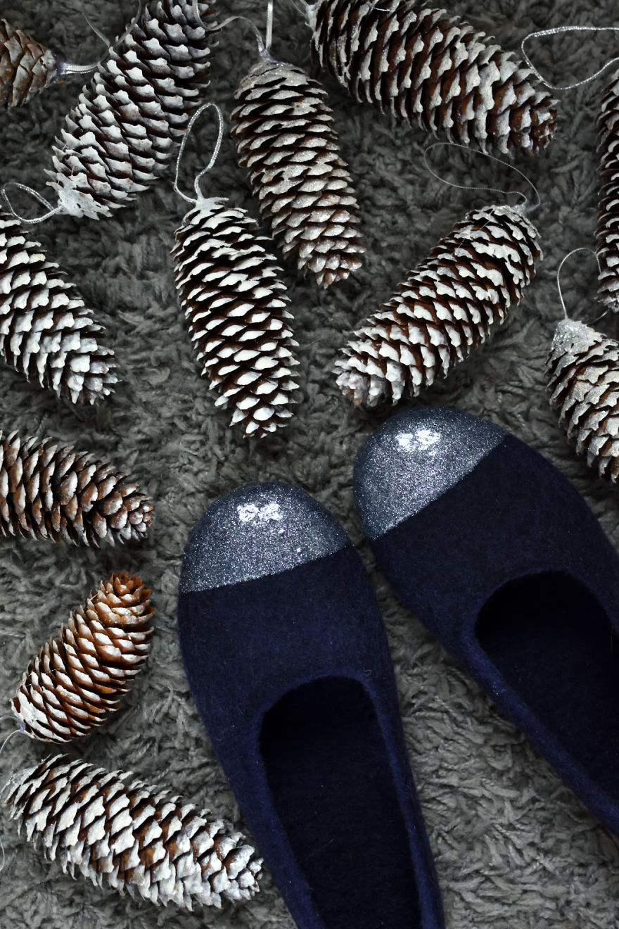 I Create Glittery Indoor Footwear From Wool And Call It My Job I Create Glittery Indoor Footwear From Wool And Call It My Job