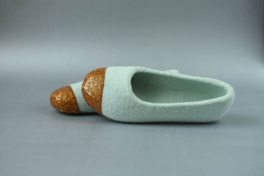 I Create Glittery Indoor Footwear From Wool And Call It My Job I Create Glittery Indoor Footwear From Wool And Call It My Job