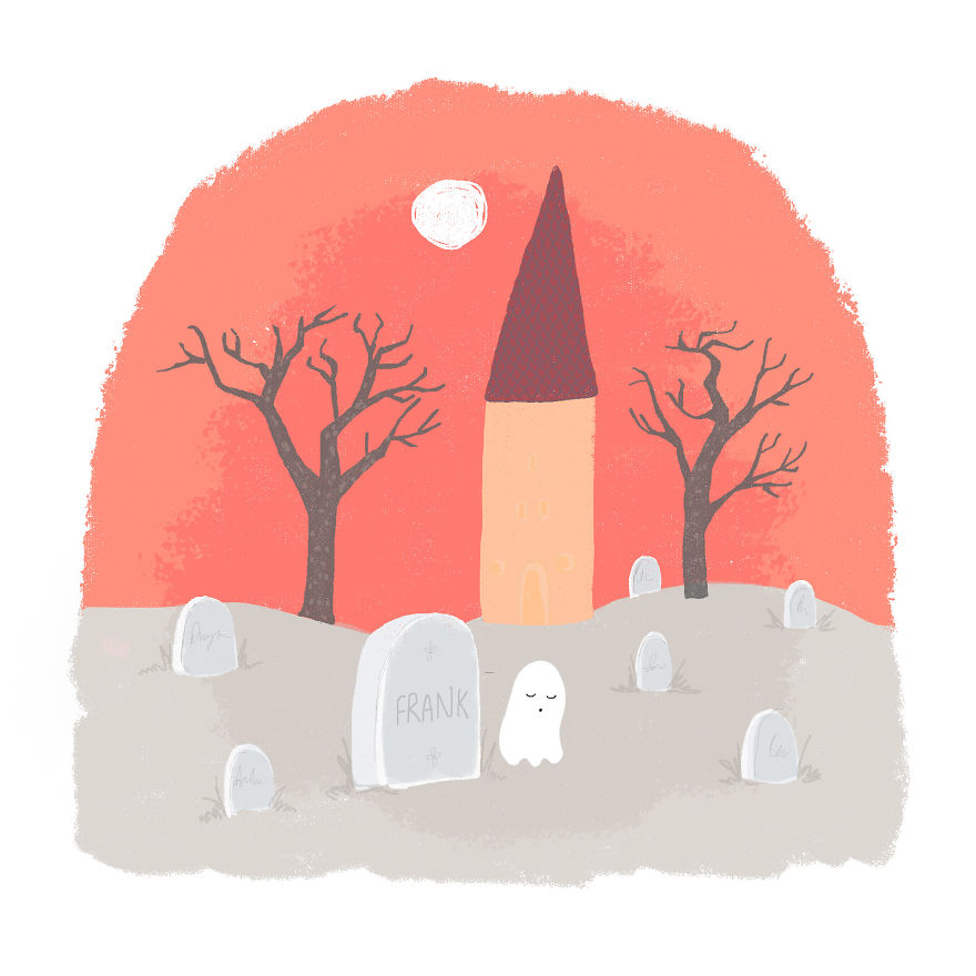 I Made This Picture Story About A Lonely Ghost Frank Who Befriends Weenie, The Dog I Made This Picture Story About A Lonely Ghost Frank Who Befriends Weenie, The Dog